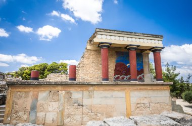 Knossos Sarayı, Girit Adası, Yunanistan. 