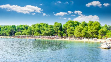 Koukounaries Beach, Skiathos Island, Yunanistan. 