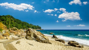 Plaka beach, Pelion, Yunanistan