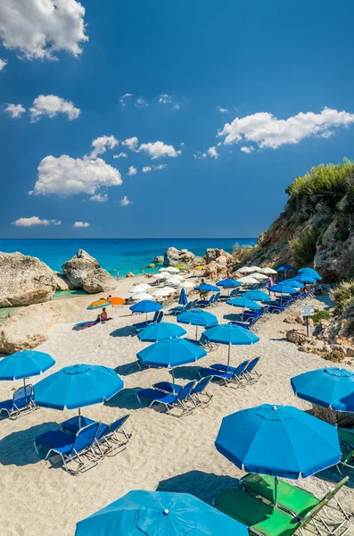 Kavalikefta Beach, Lefkada Adası, Yunanistan. 