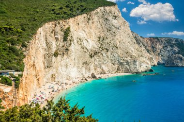 Porto Katsiki beach Lefkada Adası, Yunanistan