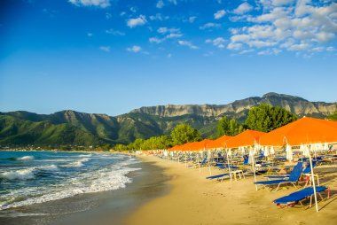 Psili Ammos beach, Thassos island, Greece clipart