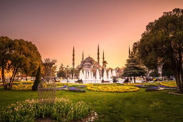 A Kék mecsettől, Isztambul, Törökország. — Stock Fotó