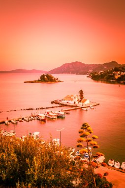 Mouse Island, corfu, Yunanistan. 