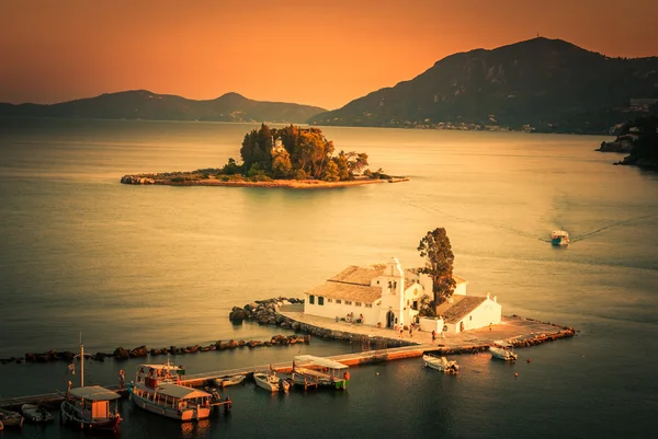 Isla del Ratón, Corfú, Grecia . — Foto de Stock