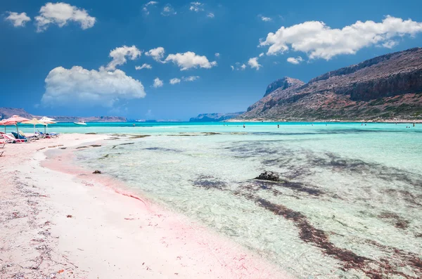 Balos-Lagune auf Betoninsel, Griechenland. — Stockfoto