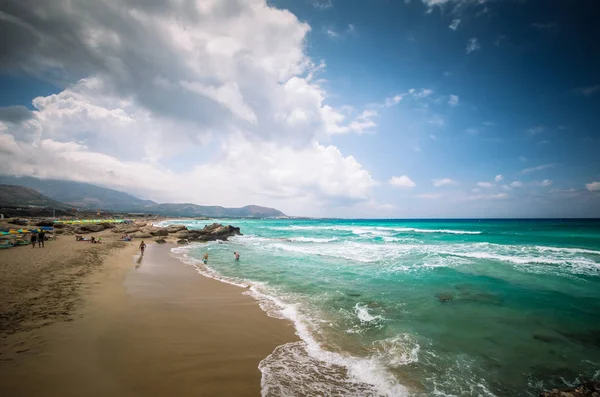 Playa de Falasarna, Isla de Creta, Grecia — Foto de Stock