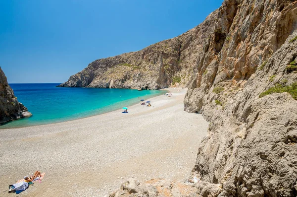 Playa de Agiofarago, Isla de Creta, Grecia . — Foto de Stock