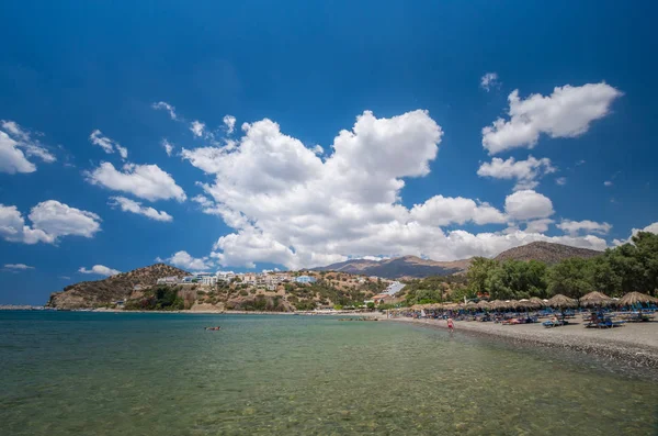Agia Galini Beach Kreta, Grecja. — Zdjęcie stockowe