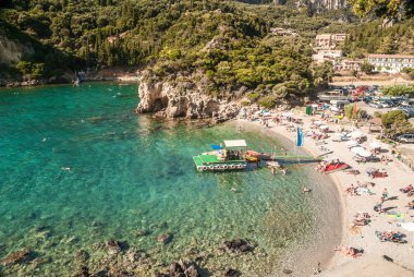 Corfu Island, Yunanistan - 10 Ağustos 2014: