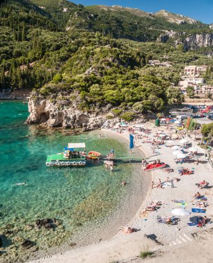 Corfu Island, Yunanistan - 10 Ağustos 2014: