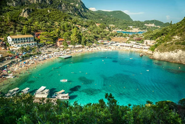 Ostrov Korfu, Řecko - 10. srpna 2014: — Stock fotografie