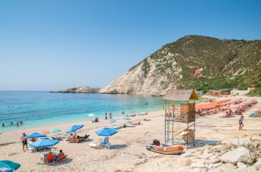 Kefalonia Island, Yunanistan - 8 Ağustos 2015: