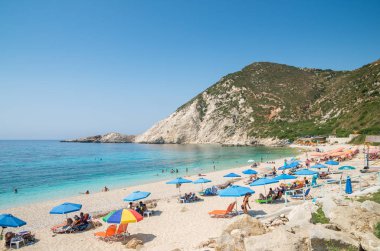 Kefalonia Island, Yunanistan - 8 Ağustos 2015: