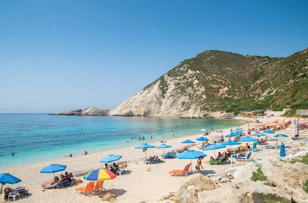 Kefalonia Island, Grekland - 8 augusti, 2015: — Stockfoto