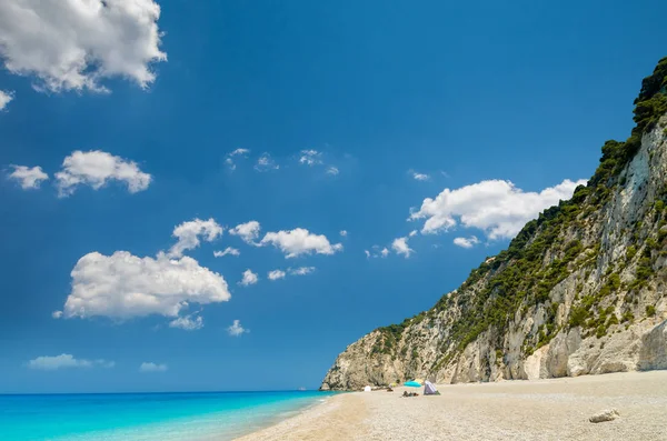 Egremni beach, lefkada island, griechenland — Stockfoto