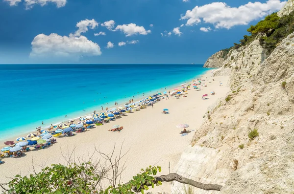 Egremni beach, Lefkada island, Greece — Stock Photo, Image