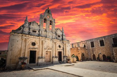 Arkadi manastır adasında Crete, Yunanistan