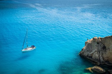 Porto Katsiki beach Lefkada Adası, Yunanistan
