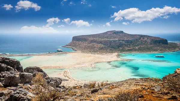 Balos-Lagune auf Betoninsel, Griechenland. — Stockfoto
