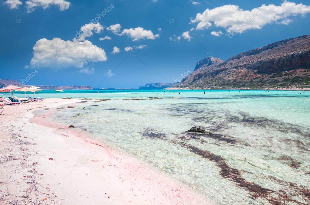 Balos lagoon on Crete island, Greece. 