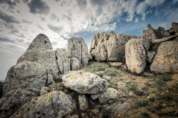 Rocks formations in Dobrogea, Tulcea county, Romania — 스톡 사진