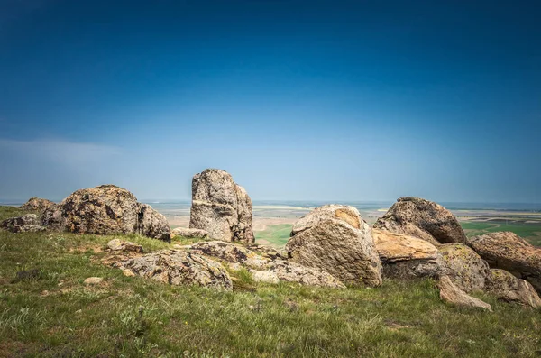 Rocks formations in Dobrogea, Tulcea county, Romania — 스톡 사진