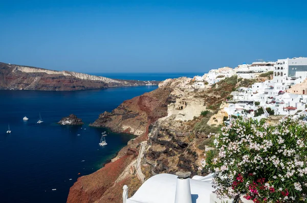 Oia Village, Îles Cyclades de Santorin, Grèce — Photo