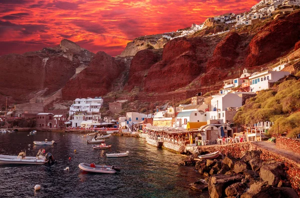 Amoudi, ilha de Santorini, Grécia — Fotografia de Stock