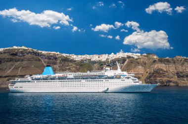 Santorini, Cyclades Islands, Yunanistan. 