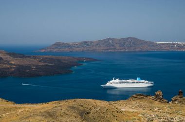 Santorini, Cyclades Islands, Yunanistan. 