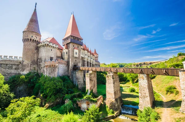 Corvin Castle, Hunedoara, Transylvania, Romania. 