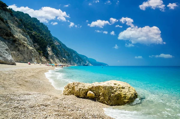 Egremni beach, Lefkada-sziget, Görögország — Stock Fotó
