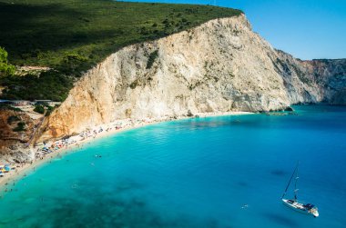 Porto Katsiki beach Lefkada Adası, Yunanistan