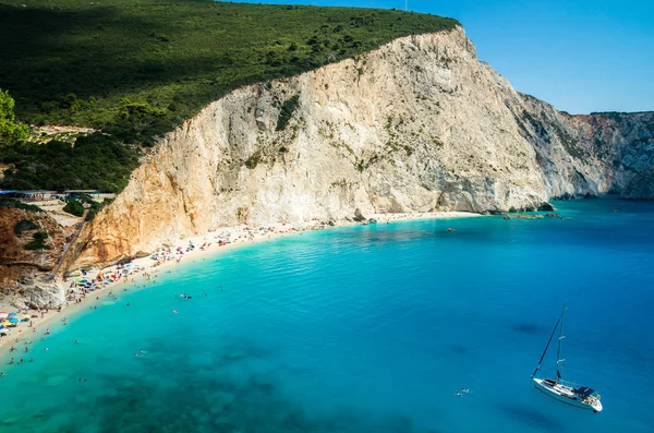 Porto Katsiki beach in Lefkada island, Greece — Stock Photo, Image