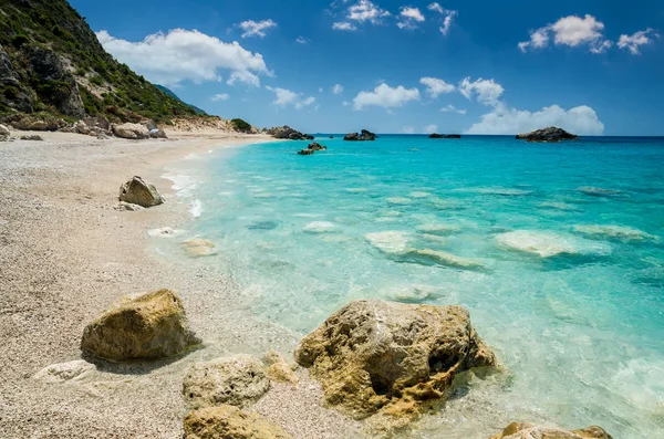 Kathisma Beach, Lefkada Island, Greece. — Stock Photo, Image