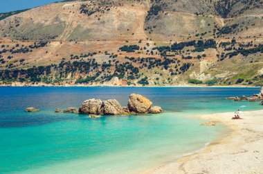 Vouti beach, Kefalonia Island, Yunanistan