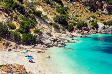 Vouti beach, Kefalonia Island, Yunanistan