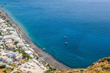 Kamari beach, Santorini Island, Yunanistan