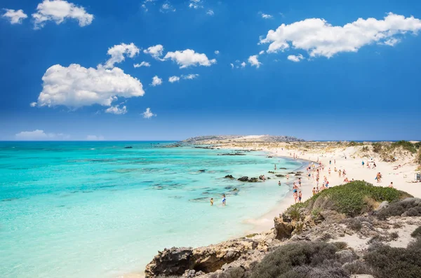 Elafonissi lagune, Kreta, Griekenland — Stockfoto