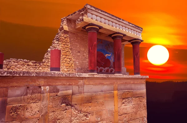 Palacio Knossos, Isla de Creta, Grecia . — Foto de Stock