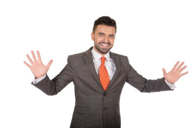 İşadamı kollarını açar