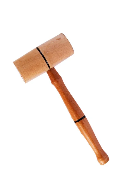 Kochhammer aus Holz isoliert auf weiß — Stockfoto