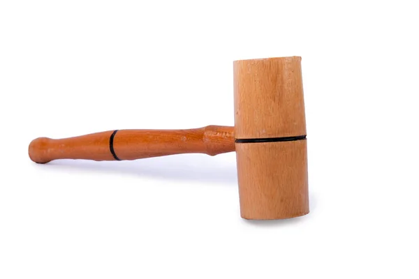 Kochhammer aus Holz isoliert auf weiß — Stockfoto