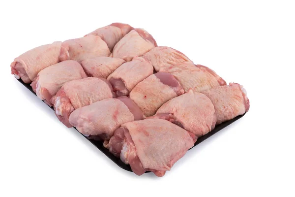 Νωπό κρέας κοτόπουλου απομονωθεί σε λευκό — Φωτογραφία Αρχείου