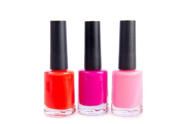 oje şişesi üzerinde beyaz izole