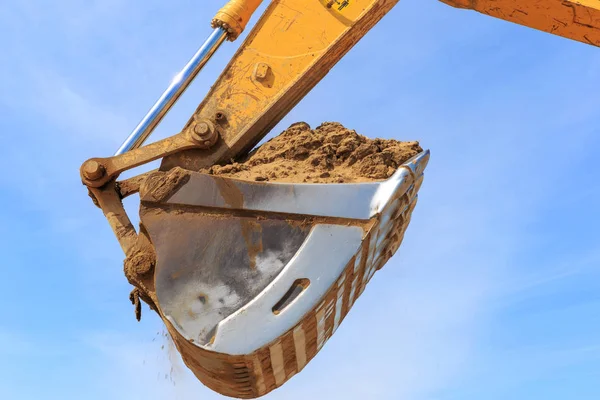 Excavator Bucket Blue Sky — Stock Photo, Image