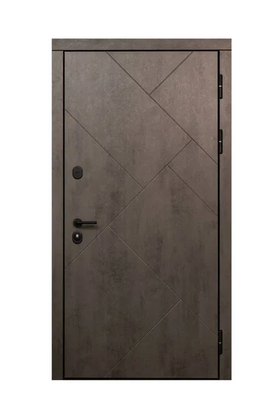 Wooden Door Isolated White Background — Stock Photo, Image