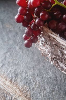 Kara üzüm taze demet. Sonbahar meyve. Fransız ve İtalyan cul