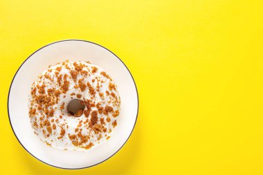 Çörek. Amerikan tatlı. lokanta. Üstten Görünüm